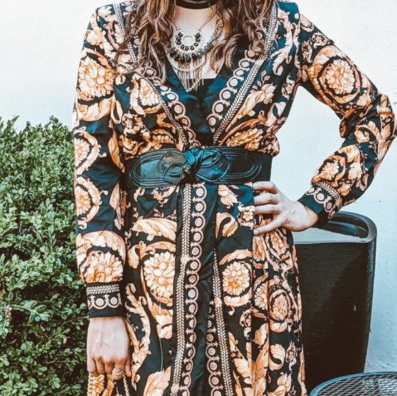 NWT Sexy Bohemian Maxi Split Summer Dress S:Sm-Med - Picture 8 of 16